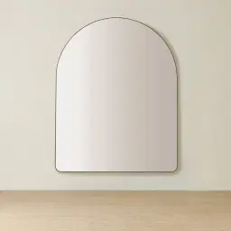 Kade Brushed Gold Arched Aluminium Mirror 140x110cm