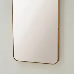Kade Brushed Gold Arched Aluminium Mirror 180x50cm