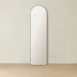 Kade Brushed Gold Arched Aluminium Mirror 180x50cm