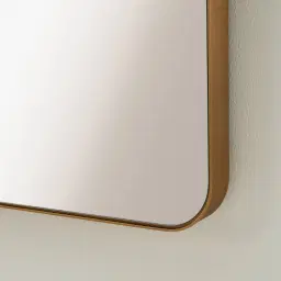 Kade Brushed Gold Arched Aluminium Mirror 180x50cm
