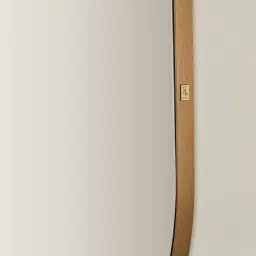 Kade Brushed Gold Oval Aluminium Mirror 180x110cm