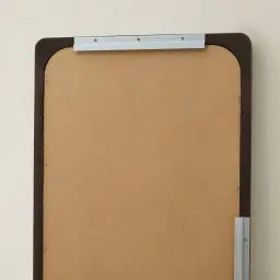 Oren Dark Ash Rectangle Wooden Mirror 180x50cm