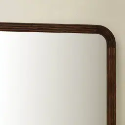 Liran Dark Ash Rectangle Wooden Mirror 140x110cm