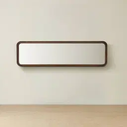 Liran Dark Ash Rectangle Wooden Mirror 180x50cm