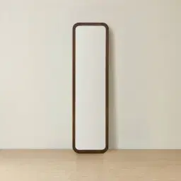 Liran Dark Ash Rectangle Wooden Mirror 180x50cm
