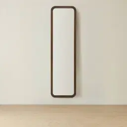 Liran Dark Ash Rectangle Wooden Mirror 180x50cm