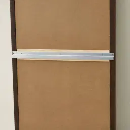 Liran Dark Ash Arched Wooden Mirror 180x50cm