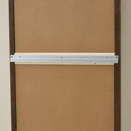Liran Dark Ash Oval Wooden Mirror 180x50cm