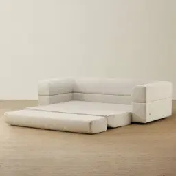 Riviera Slate Grey Fabric 3 Seater Sofa Bed