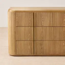 Terra Linea Light Brown Ash Veneer Dresser