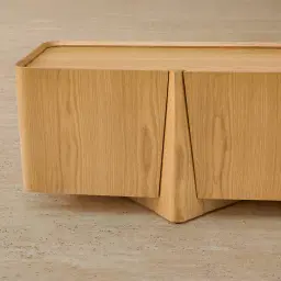 Verdara Light Oak Veneer Entertainment Unit