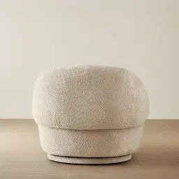 Verage II Mid Beige Woven Fabric Swivel Occasional Chair