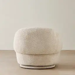 Verage II Mid Beige Woven Fabric Swivel Occasional Chair