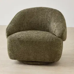 Verage II Winter Moss Woven Fabric Swivel Occasional Chair