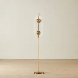 Irene II Oval Alabaster Floor Lamp 24x155cm