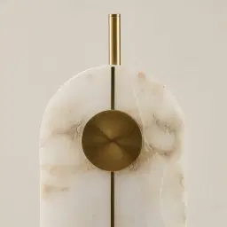 Irene II Oval Alabaster Floor Lamp 24x155cm