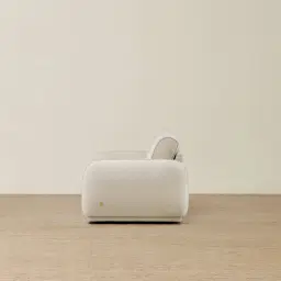 Euka Stone White Fabric 2.5 Seater Sofa Bed