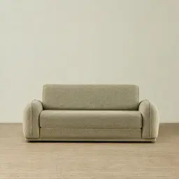 Euka Basil Green Boucle 2.5 Seater Sofa Bed