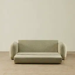 Euka Basil Green Boucle 2.5 Seater Sofa Bed
