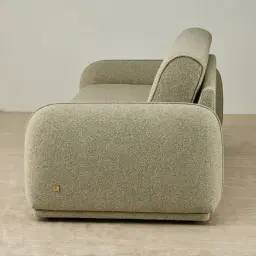 Euka Basil Green Boucle 2.5 Seater Sofa Bed