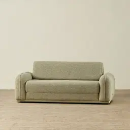 Euka Basil Green Boucle 2.5 Seater Sofa Bed