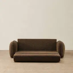 Euka Bistre Brown Boucle 2.5 Seater Sofa Bed