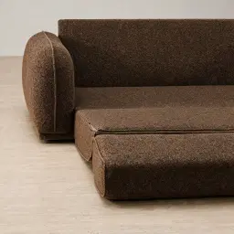Euka Bistre Brown Boucle 2.5 Seater Sofa Bed