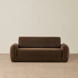 Euka Bistre Brown Boucle 2.5 Seater Sofa Bed