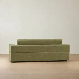 Riviera Dusty Green Chenille Fabric 3 Seater Sofa Bed