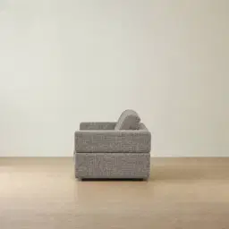 Riviera Shadow Grey Chenille Fabric 3 Seater Sofa Bed