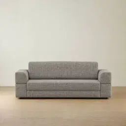 Riviera Shadow Grey Chenille Fabric 3 Seater Sofa Bed