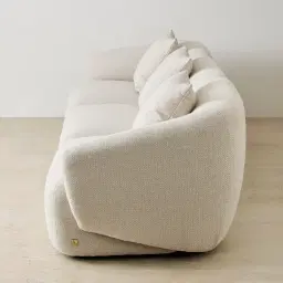 Willow Ivory Beige 3 Pieces Modular Sofa