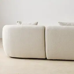 Willow Ivory Beige 3 Pieces Modular Sofa