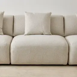 Willow Ivory Beige 3 Pieces Modular Sofa