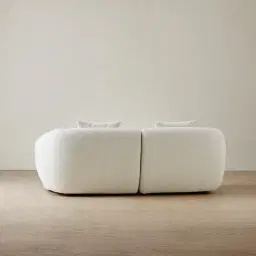 Willow Stone White 2 Pieces Modular Sofa