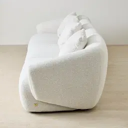 Willow Stone White 3 Pieces Modular Sofa