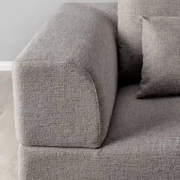 Riviera III Graphite 3 Pieces Modular Fabric Sofa