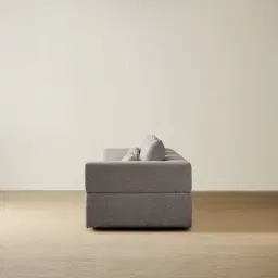 Riviera III Graphite 3 Pieces Modular Fabric Sofa