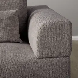 Riviera III Graphite 4 Pieces Modular Fabric Sofa