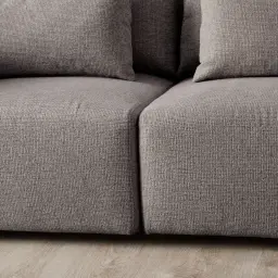 Riviera III Graphite 4 Pieces Modular Fabric Sofa