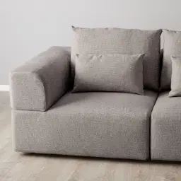 Riviera III Graphite 4 Pieces Modular Fabric Sofa