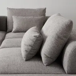 Riviera III Graphite Fabric Modular Sofa