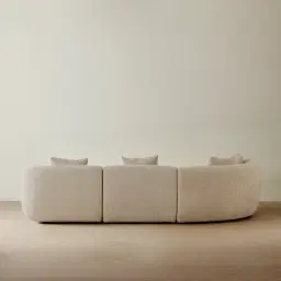 Willow Mid Beige Woven Fabric Modular Corner Sofa