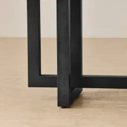 Grayson Black Rectangular Dining Table with Emerald Green Sintered Stone Top - 268x118cm