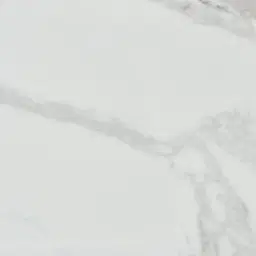 Grayson Brushed Bronze Side Table with Statuario White Sintered Stone Top