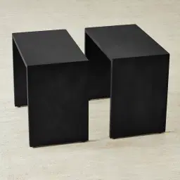 Grayson Matte Black Entertainment Unit with Emerald Green Sintered Stone Top