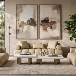 Grayson Brushed Bronze 26cm Low Coffee Table with Statuario White Sintered Stone Top