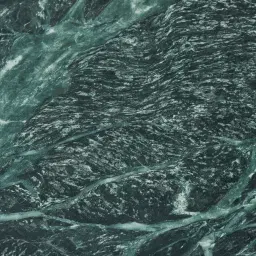 Grayson Brushed Bronze Console Table with Emerald Green Sintered Stone Top