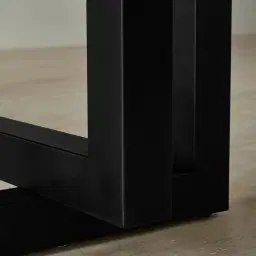 Grayson Matte Black Rectangular Dining Table with Glossy Emerald Green Sintered Stone Top - 240x105cm