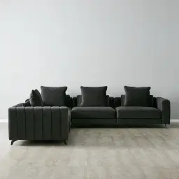Jordan Charcoal Velvet Corner Sofa